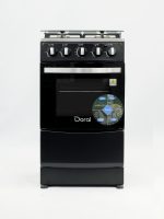 COCINA DORAL DO-200KBN A GAS 4 HORNILLA CON VIDRIO/NEGRO