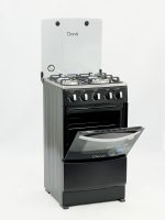 COCINA DORAL DO-200KBN A GAS 4 HORNILLA CON VIDRIO/NEGRO - Imagen 2