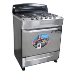 COCINA HOTLINE  30" HLGR3005 NEGRA CON ACERO  CON GUARDAVIENTOS